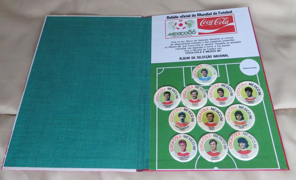 MÉXICO 86 - Caderneta com interior das caricas (RARA)