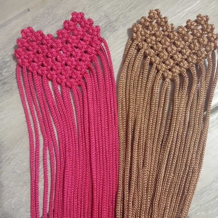 Пояс макраме припинда, серце