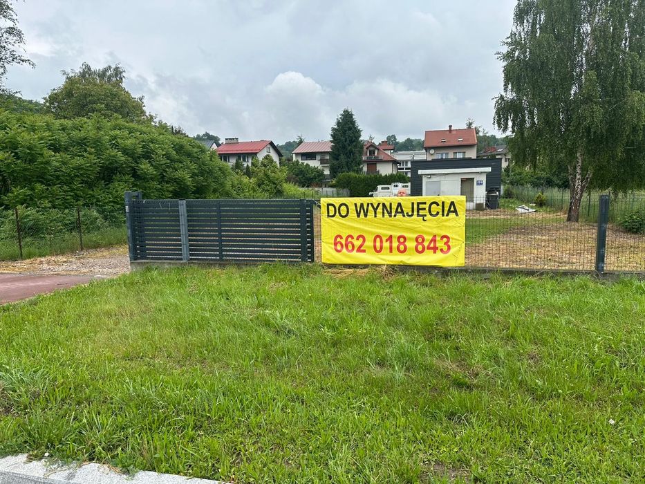 Ogrodzona działka do wynajęcia