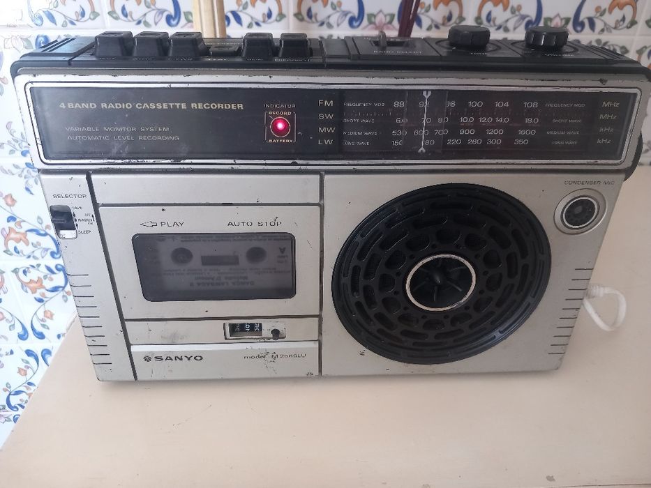 Sanyo rádio  cassettes  recorder