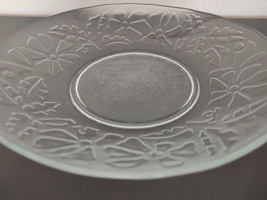 Talerz, patera, szkło PRL