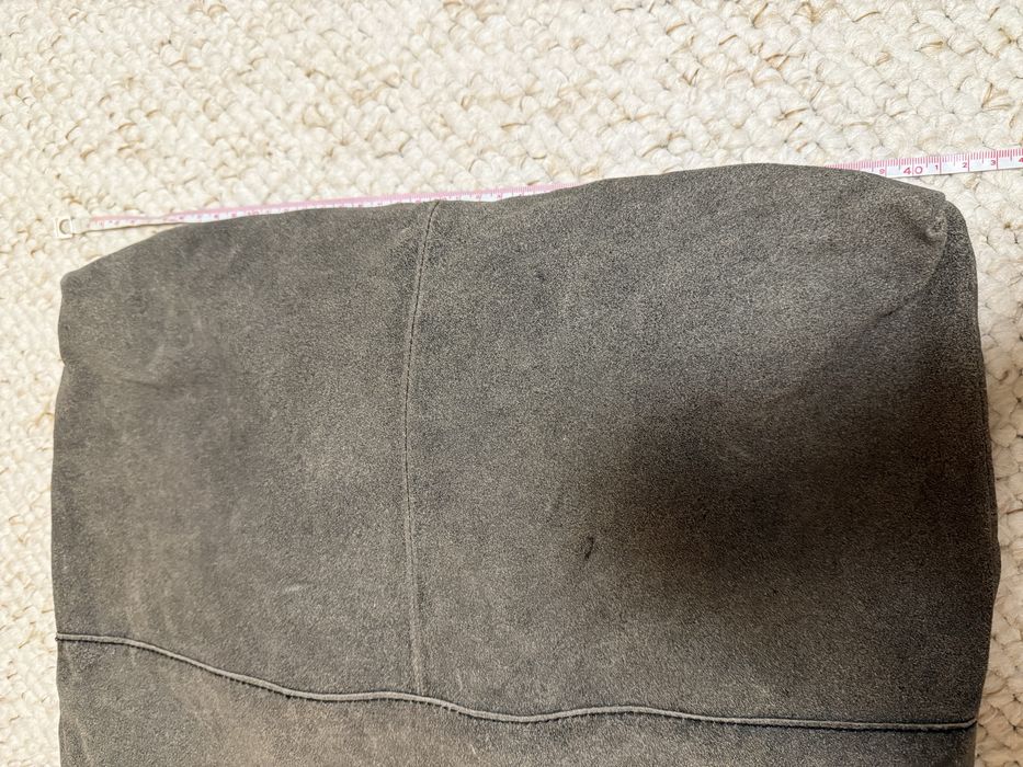 Skórzana torba shopper khaki duża