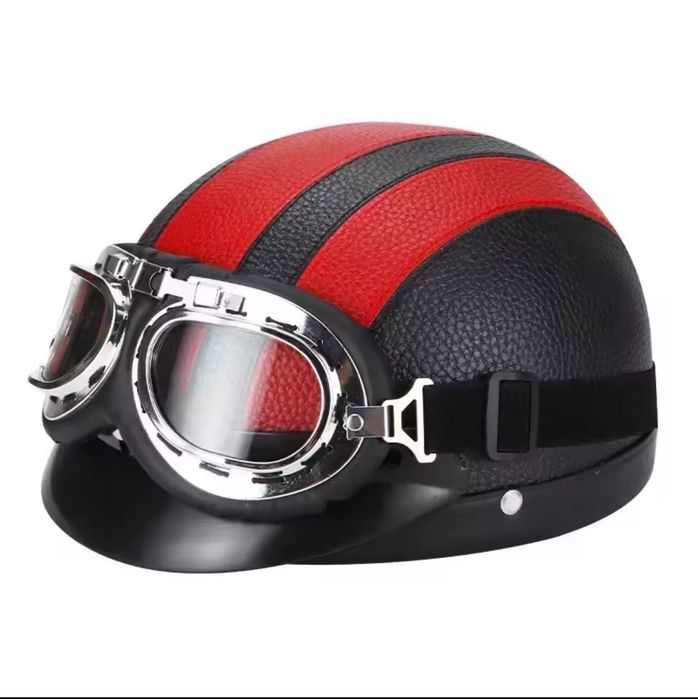 Capacete e óculos Mota 50cc (NOVO)