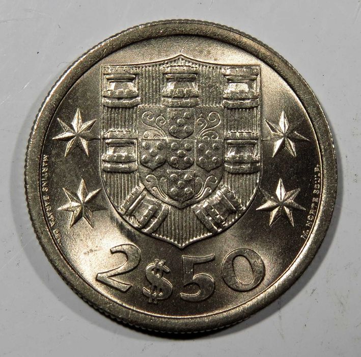 Moedas Republica - 2$50 1970 71 72 73 - NOVAS DE ROLO - Só 2,5€ cada