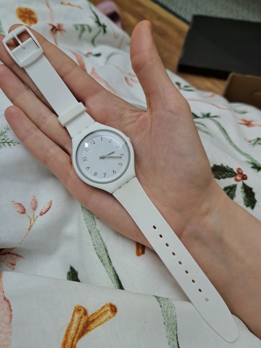 Zegarek swatch skin big biały jak nowy
