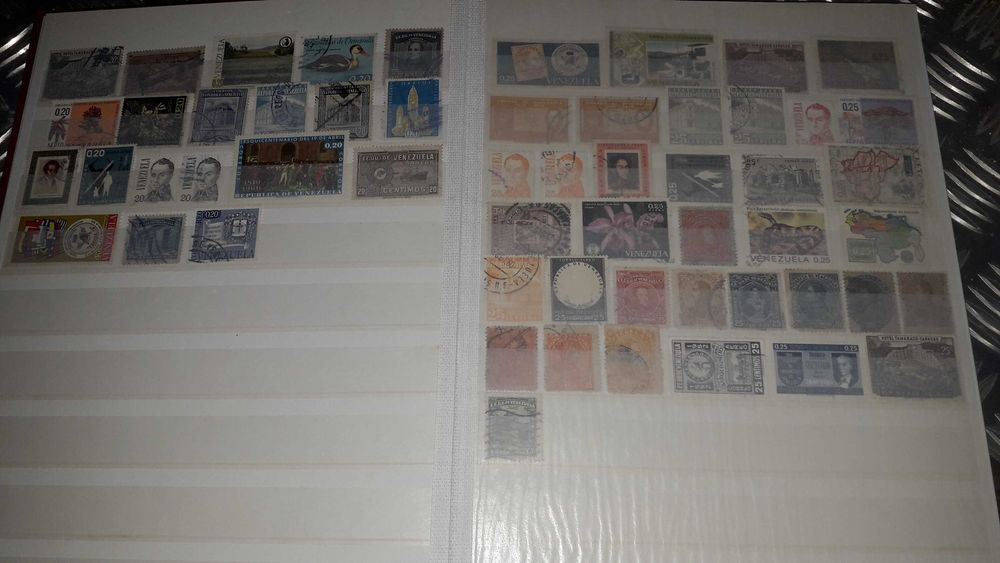 Album de selos da Venezuela usados e novos