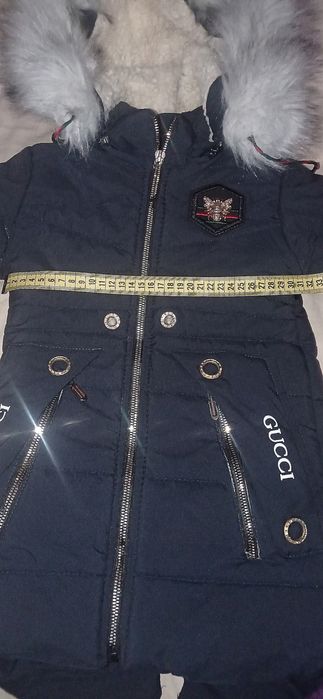 Зимова куртка пуховик пальто на дівчинку