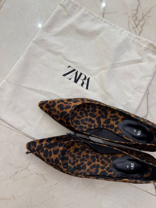 Леопардові балетки Zara 39 розмір