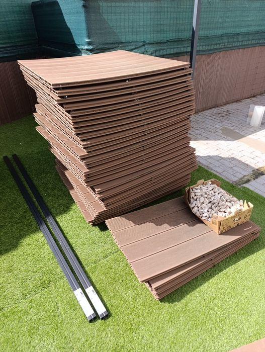 30 peças de Deck Composite CDECK CAST 32mm 100X100cm