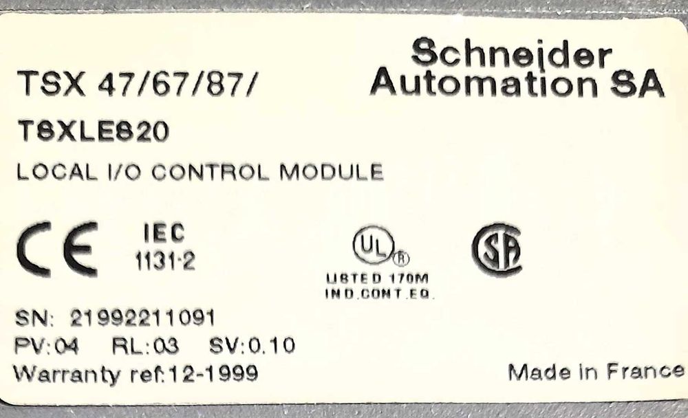 TSXLES20 Control Module  Schneider (envio registado grátis)