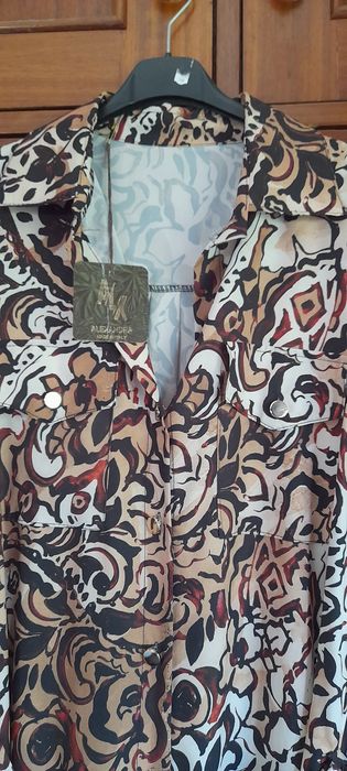 Vestido camiseiro comprido