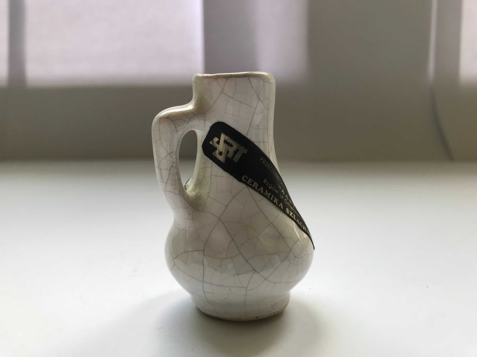 Figurka AART dzbanek PRL retro vintage cepelia szklana ceramiczna