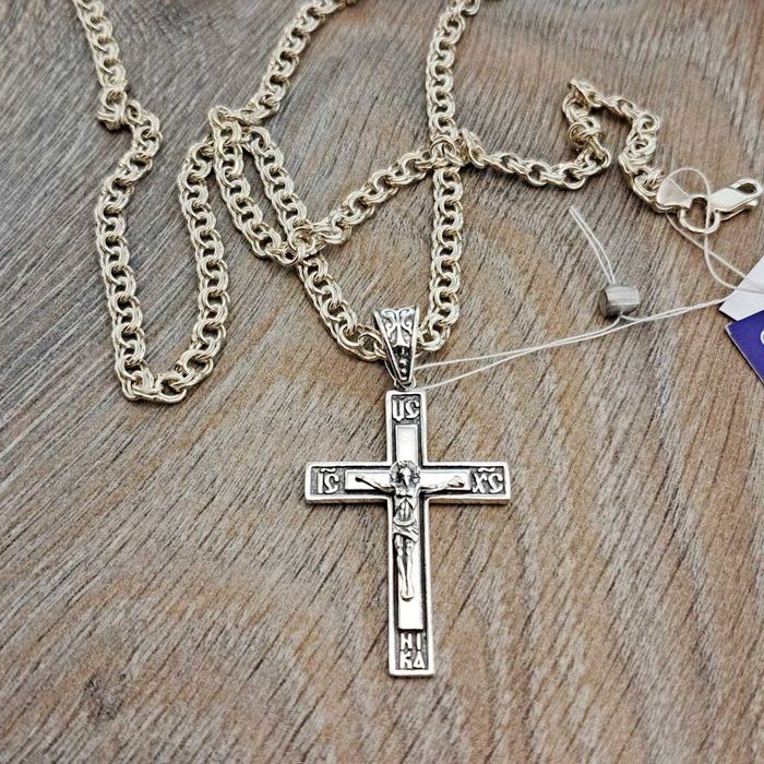 Срібний хрестик Серебряный крест Серебро 925 подвеска підвіс