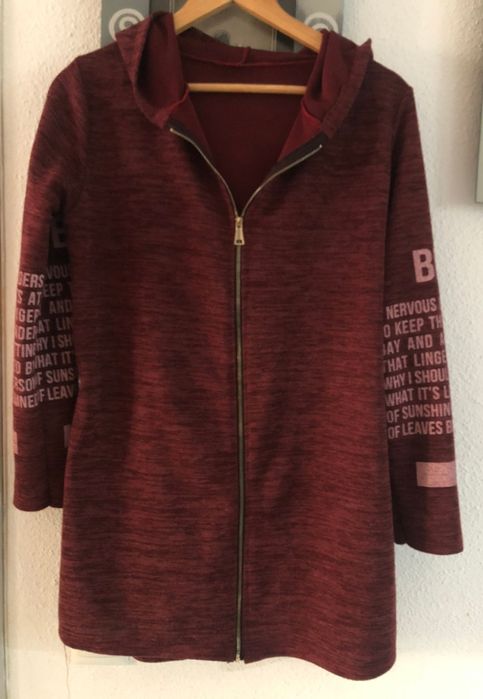 Кофта кардиган туника с капюшоном Италия