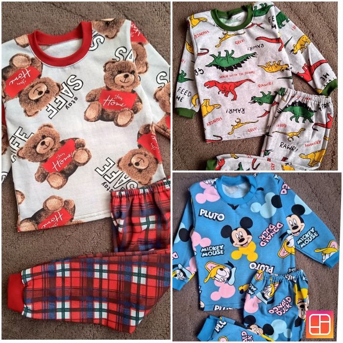 Теплі піжами для хлопчиків, тепла піжама 92, 98, 104, 110, 116.