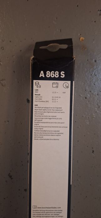 Escovas limpa vidros Bosch