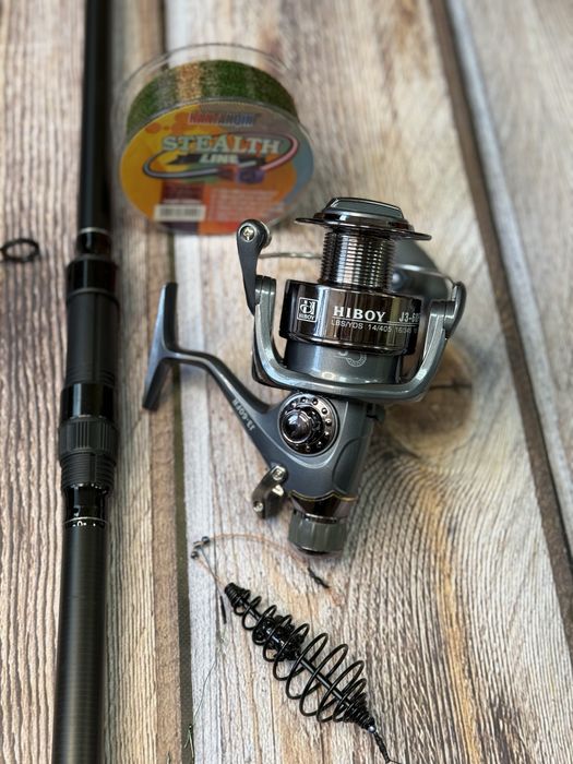 Карповий набір Weida Carp 3.90 м+катушка+жилка 3 д(1000 м)