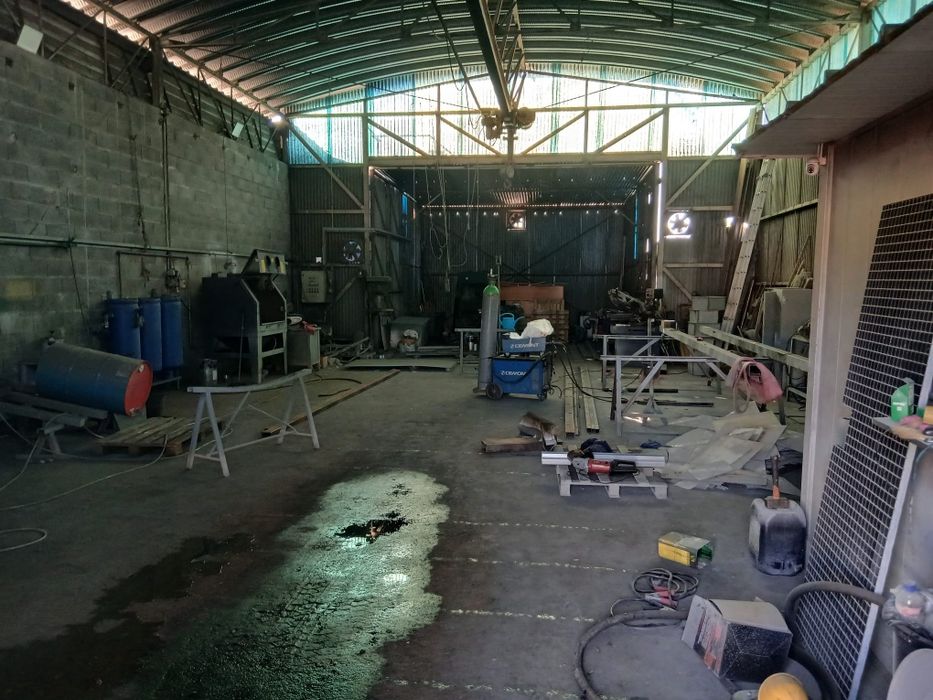 Aluguer de pavilhão c possibilidade incluir máquinas de decapar e  met