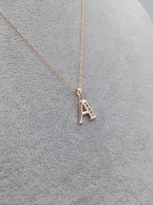 Celebrytka pozłacana Xuping literka A