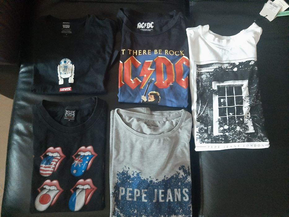 T-shirt vans marvel lego star wars leves Pepe AC/DC Rolling Stones