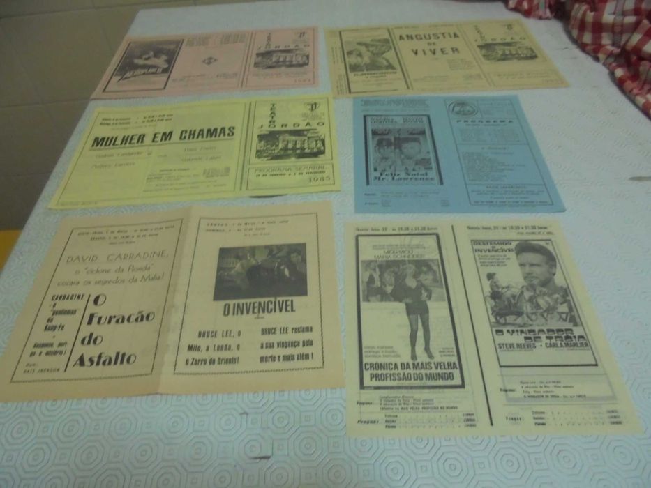 Folhetos de Cinema dos anos 80