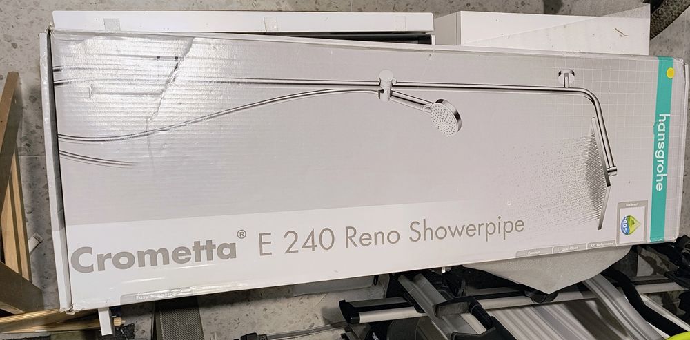 Hansgrohe Crometta E Showerpipe EcoSmart zestaw prysznicowy ścienny chrom