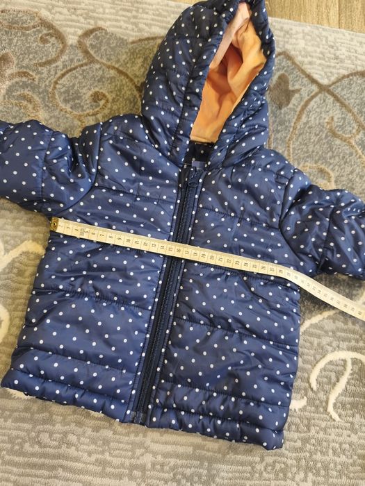 Nowa ocieplana kurtka dziewczęca rozm. 74