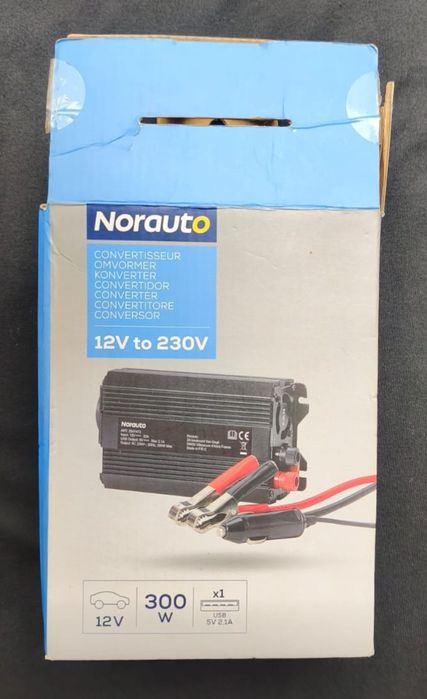 Conversor 12V/230V 300W, com porta USB