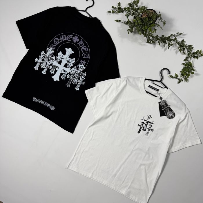 Футболка Chrome Hearts S-XL хром хартс хрести кресты тішка майка на літо футболка з принтом