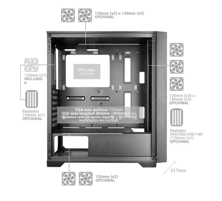 Caixa Atx Mars gaming