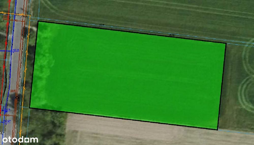 Prąd, woda, kanalizacja! Opcja podziału! 81m x 37m! BUDOWLANA !!