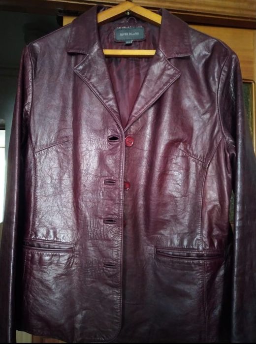 Пиджак женский кожаный