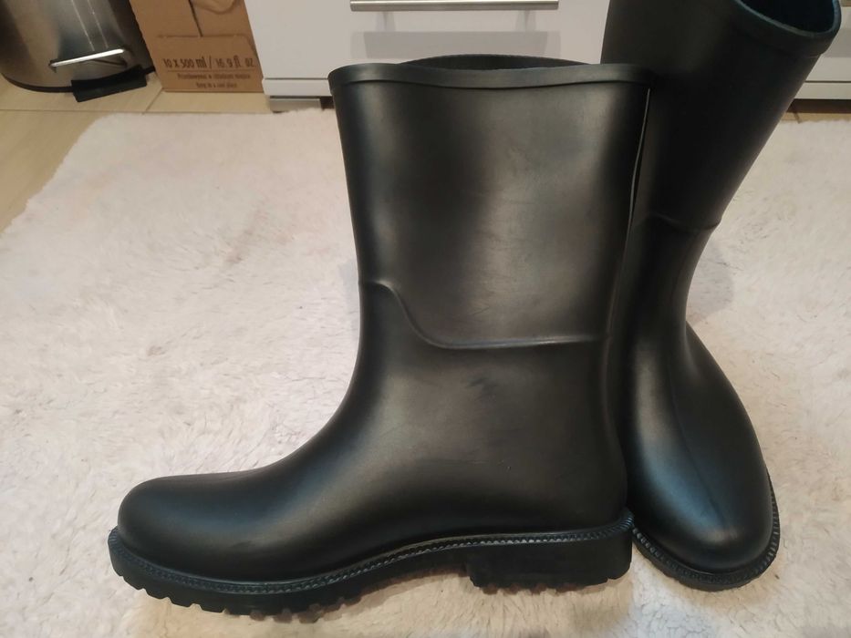 czarne kalosze Martens 38/37/23,5cm jak nowe