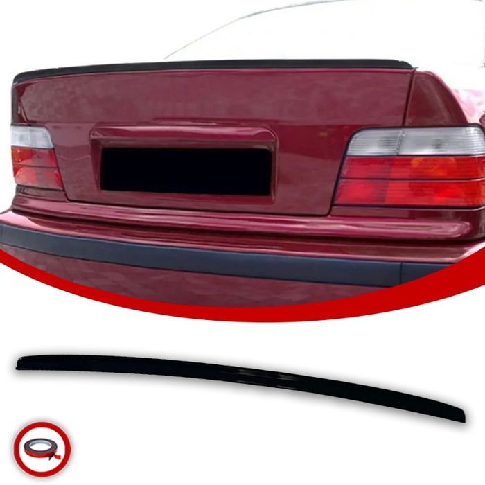 BMW E36 Lotka Spoiler Dokładka Tylna Mała Czarny Połysk