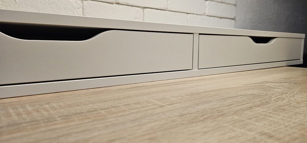 IKEA ALEX szafko  półka z szufladami, biały matt