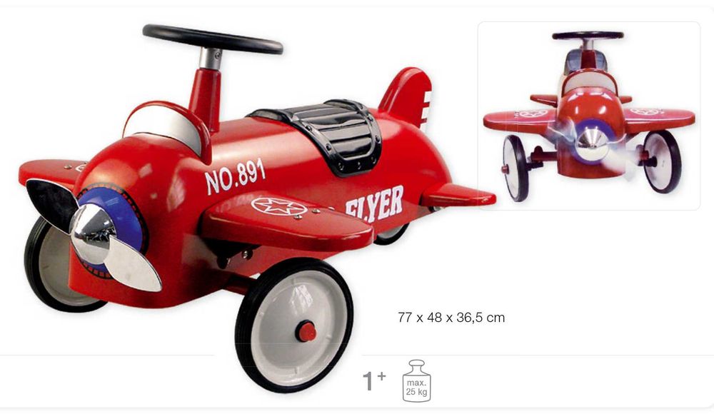 Avião de ferro para criança