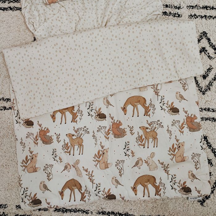 Pościel dla dziecka z wypełnieniem 100×75 cm + prześcieradło 140x70