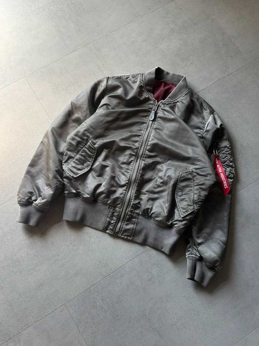 Бомбер Alpha Industries MA-1 Blood Chit Battlewash Garment Dyed Bomber Jacket , L