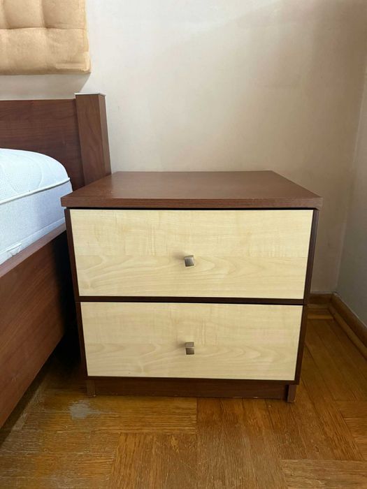 Szafka z szfufladami + szafka nocna + lustro