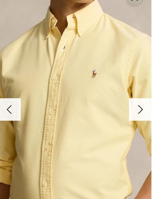 Вінтажна сорочка жовтого кольору від Polo by Ralph Lauren