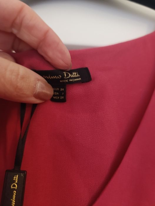Piękna sukienka nowa massimo dutti z metką XS 34 falbanka