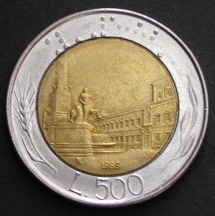 Włochy 500 lirów 1985