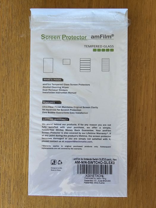 2 Películas Vidro Nintendo Switch OLED