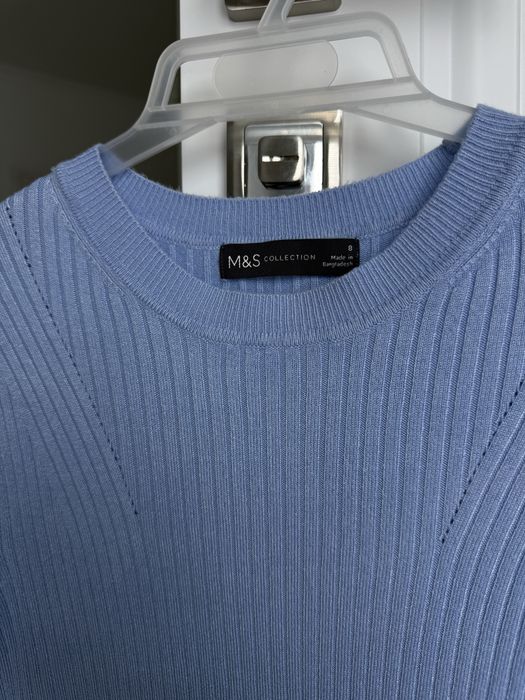 Футболка  вязана, джемпер з коротким рукавом, реглан лонг блузка