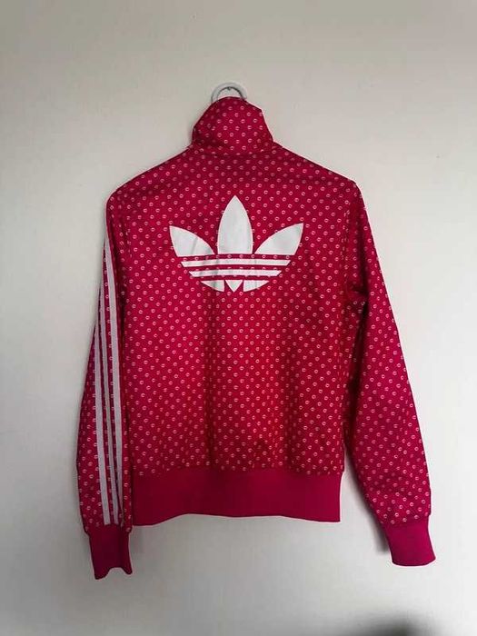 Adidas Originals Firebird Lips Pink Track Jacket Womens Full zip