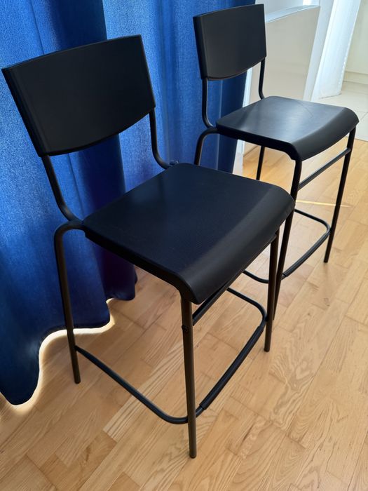 Krzesło/krzesła barowe, hoker z oparciem STIG Ikea