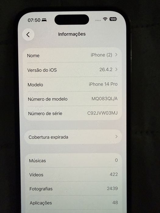 Iphone 14 Pro dourado