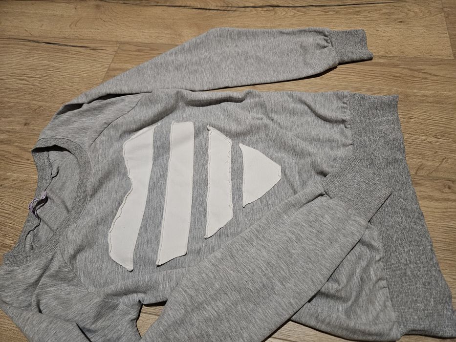 Bluza szara serduszko
