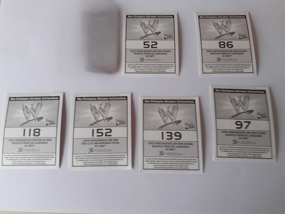 6 Cromos World Wrestling Entertainment (WWE)