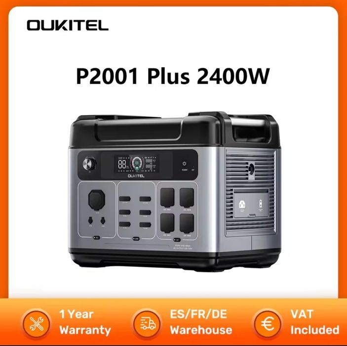 Зарядна станція Oukitel P2001E Plus / 2400 Вт / 2048 Вт⋅год / LiFePO4